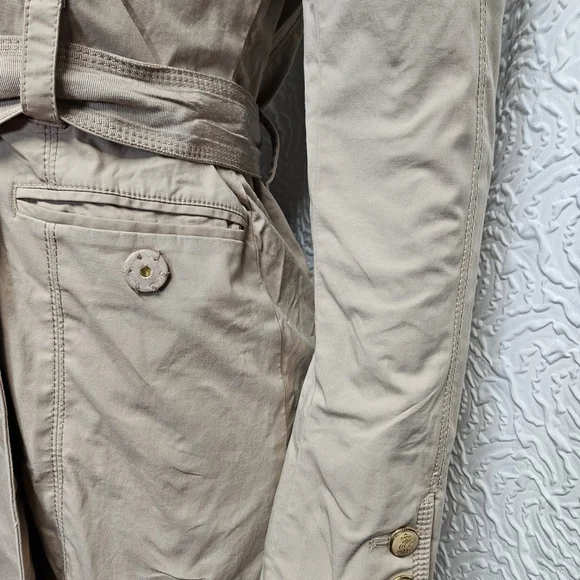 Juicy Couture Tan Trench Coat with Belted Waist - Picture 4 of 7